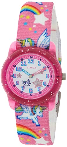 Timex Unisex Kinder Analog Quarz Uhr mit Stoff Armband TW7C25500