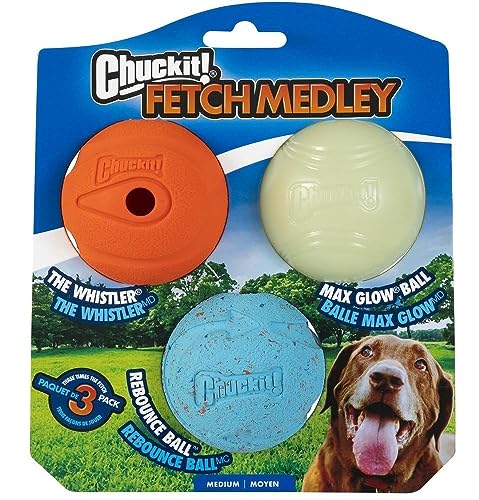 Chuckit! CH2050520 Fetch Medley Bälle Medium 3-er Set