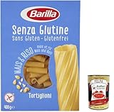 5x Barilla Tortiglioni 400g senza Glutine Glutenfrei pasta nudeln, gluten free + Italian Gourmet polpa 400g