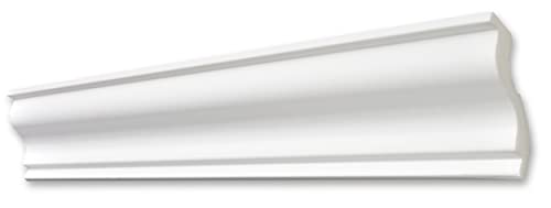 DECOSA Zierprofil S100 SYLVIA, weiß, 30 Leisten à 2 m Länge, 70 x 70 mm