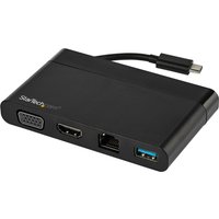 StarTech.com USB-C Multiport Adapter - HDMI & VGA - Mac / Windows / Chrome - Docking Station - USB-C - VGA, HDMI - GigE