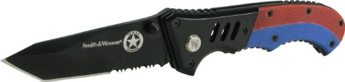 Smith & Wesson Texas Ranger Red Blue Knife TXRB