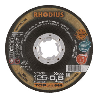 RHODIUS TOPline XT8 EXACT X-LOCK Extradünne Trennscheibe