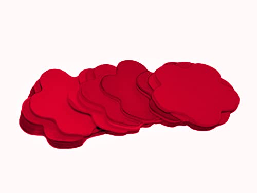 Tcm Fx Konfetti Blume, Rot, 55 x 55 mm, 1 kg, Mehrfarbig, Einheitsgröße