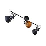 LINDBY Strahler 'Julin' dimmbar (Modern) in Schwarz aus Metall u.a. für Wohnzimmer & Esszimmer (3 flammig, E14, A++) - Deckenlampe, Deckenleuchte, Lampe, Spot, Wohnzimmerlampe