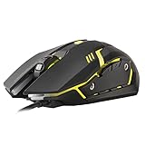 snakebyte PC GAME:MOUSE - optische LED USB Wired Gaming Maus / hohe Präzision (Beschleunigung 8G) / optischer Sensor bis zu 2400DPI / reibungsarme Gleitfläche / ergonomisches Design