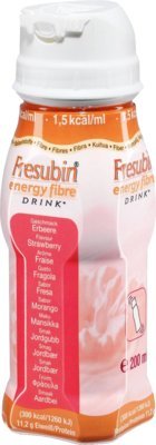 Fresenius Kabi Fresubin Energy Fibre Drink Erdbeere Trinkflasche, 6 x 4 x 200 ml, 1er Pack (1 x 5,5 kg)