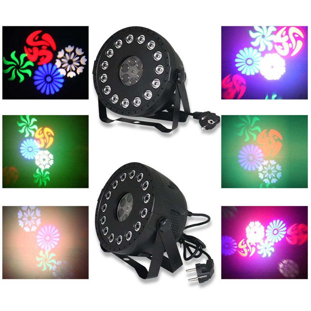 30W RGB Bühnenlicht Remote Sound Control 15 LED Par Lampe für Club DJ Party Disco Hochzeit Weihnachten AC90-240V