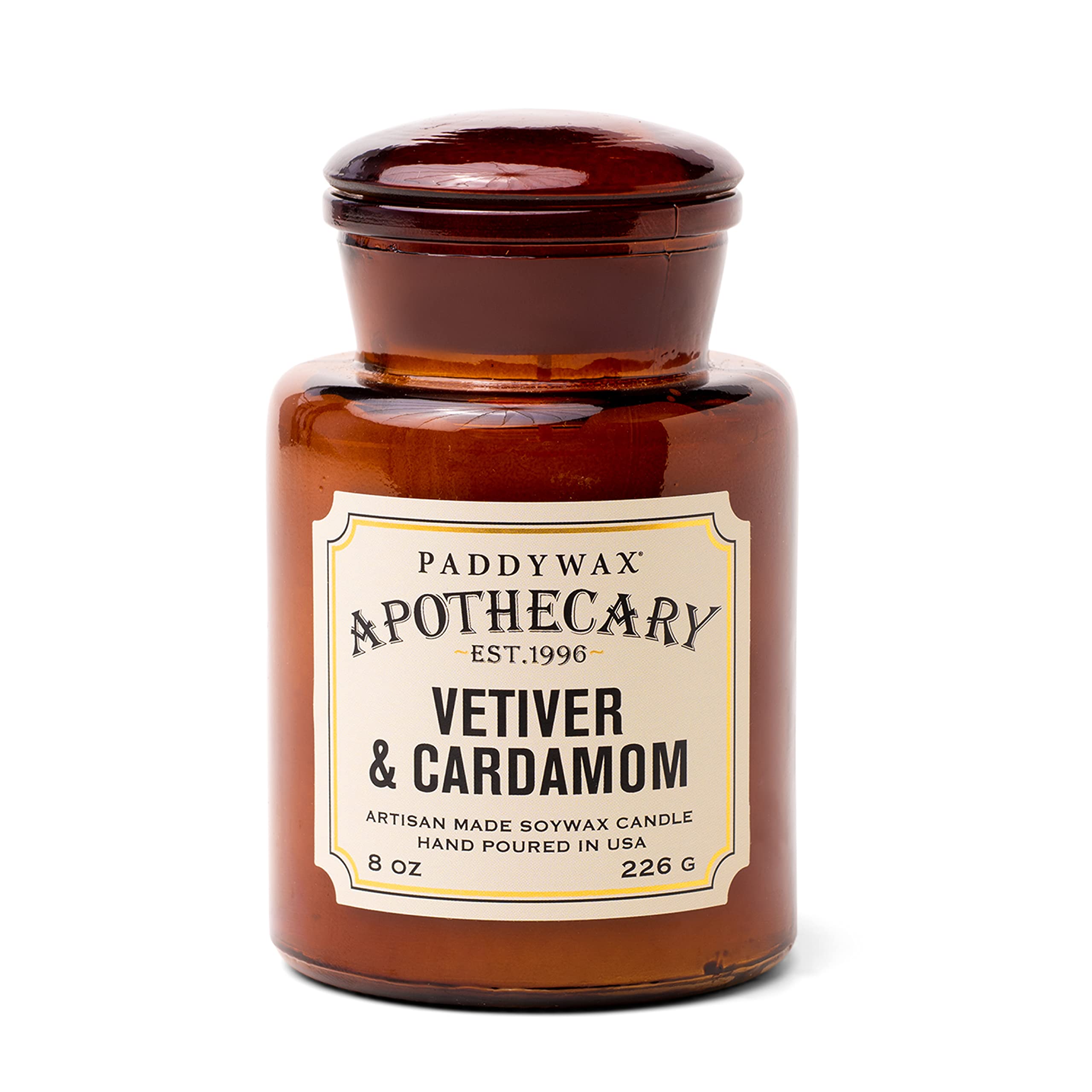 Paddywax Apothecary Collection, Jar Kerze, Meersalz/Salbei, 237 ml, Vetiver/Cardamom, 227 g