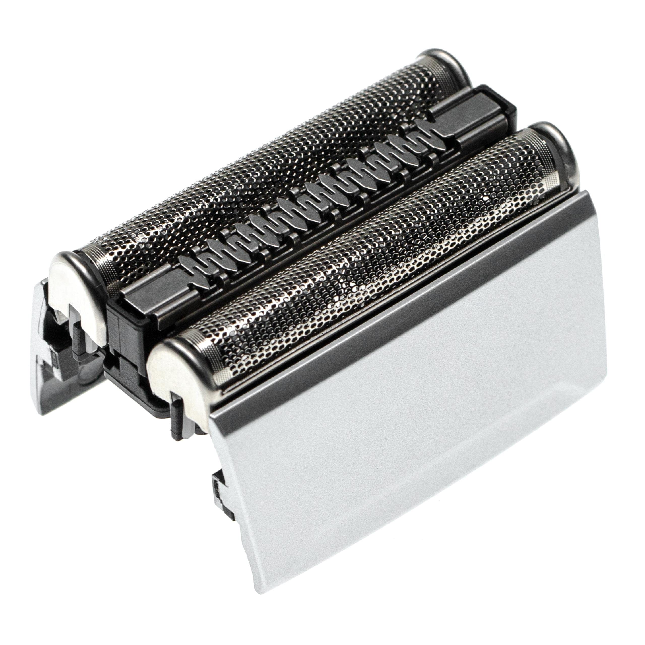 vhbw Rasierkopf kompatibel mit Braun 5090cc (5748/5749) Elektrorasierer - Scherkopfkassette, silber