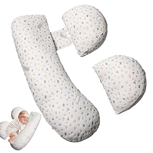 delr Mutterschaftskissen - Weiches, bequemes Schwangerschafts-Körperkissen, Schlafstütze für die Taille - Mutterschaftskissen mit abnehmbarem Kissenbezug, Must Haves für die Schwangerschaft