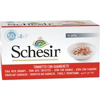 Schesir Katzenfutter Jelly Thunfisch und Krabben Multipack Portionsbeutel 6x50 g, 4er Pack (4 x 300 g)