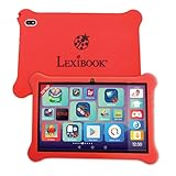 Lexibook, Lexipad 10 Zoll Tablet Ludo auf Android, entworfen für die ganze Familie, Lerninhalte und Spaß, Kindersicherung, TLN10FR, Rot/Weiß