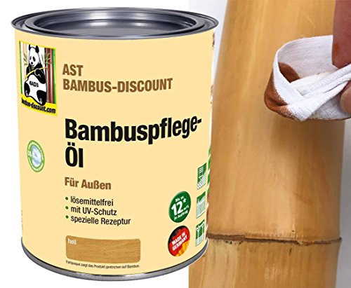 AST Bambus Pflegeöl W Hellbraun für außen - Bambuspflege Öl - 0,75 Liter