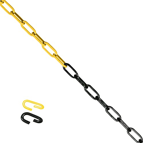 RODO 50 m Absperrkette aus Stahl, gelb/schwarz, 0,6 x 4,2 x 2,4 cm aus Stahl, Art.-Nr. 609593