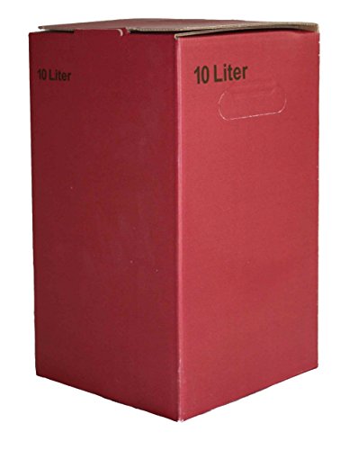 10Stück 10 Liter Bag in Box Karton in Bordeaux