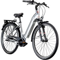 ZÜNDAPP E-Bike, Citybike, Unisex, 28", Mittelmotor (250 W), 7-Gang - grau