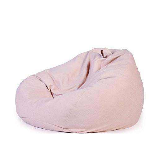 DTLEO Sitzsack Bean Bag Covers Sitzsäcke Kinder Schlafzimmer Wohnzimmer Garten (Nur Cover) Gaming Sitzsack Indoor Beanbag,Rosa,XL