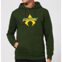 Justice League Aquaman Logo Hoodie - Forest Green - XXL - Forest Green