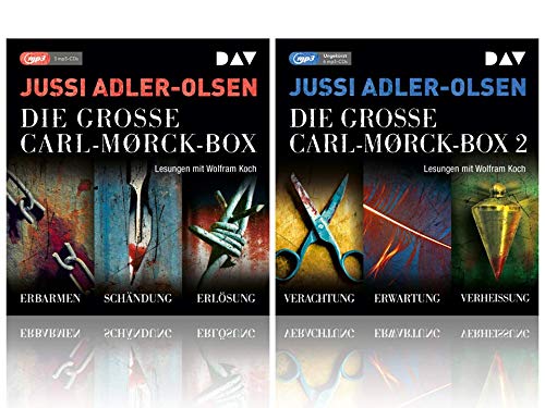 Jussi Adler-Olsen | Die große Carl-Morck-Box 1 + Die große Carl-Morck-Box 2 | Band 1-6 als MP3-9 CDs