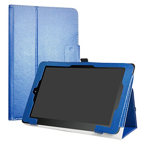 liushan PU Leder Slim Faltbar Stand Cover für 25,7 cm RCA 10 Viking Pro/Viking II Pro/W101 Cambio V2 Tablet blau dunkelblau