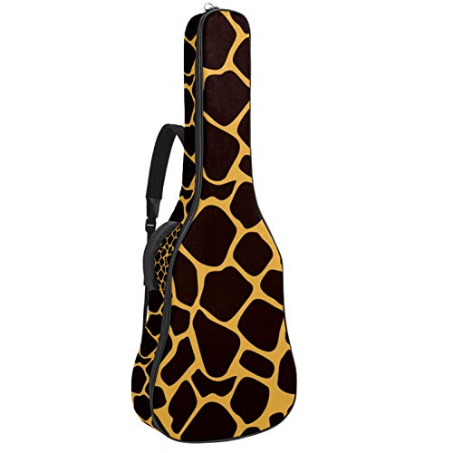 Gigbag für Konzertgitarre Bunter Vogel Flamingo Gitarrentasche Wasserdichte Akustikgitarre Weiche Gitarre Rucksack Gepolsterter 40 41 Zoll Klassikgitarren