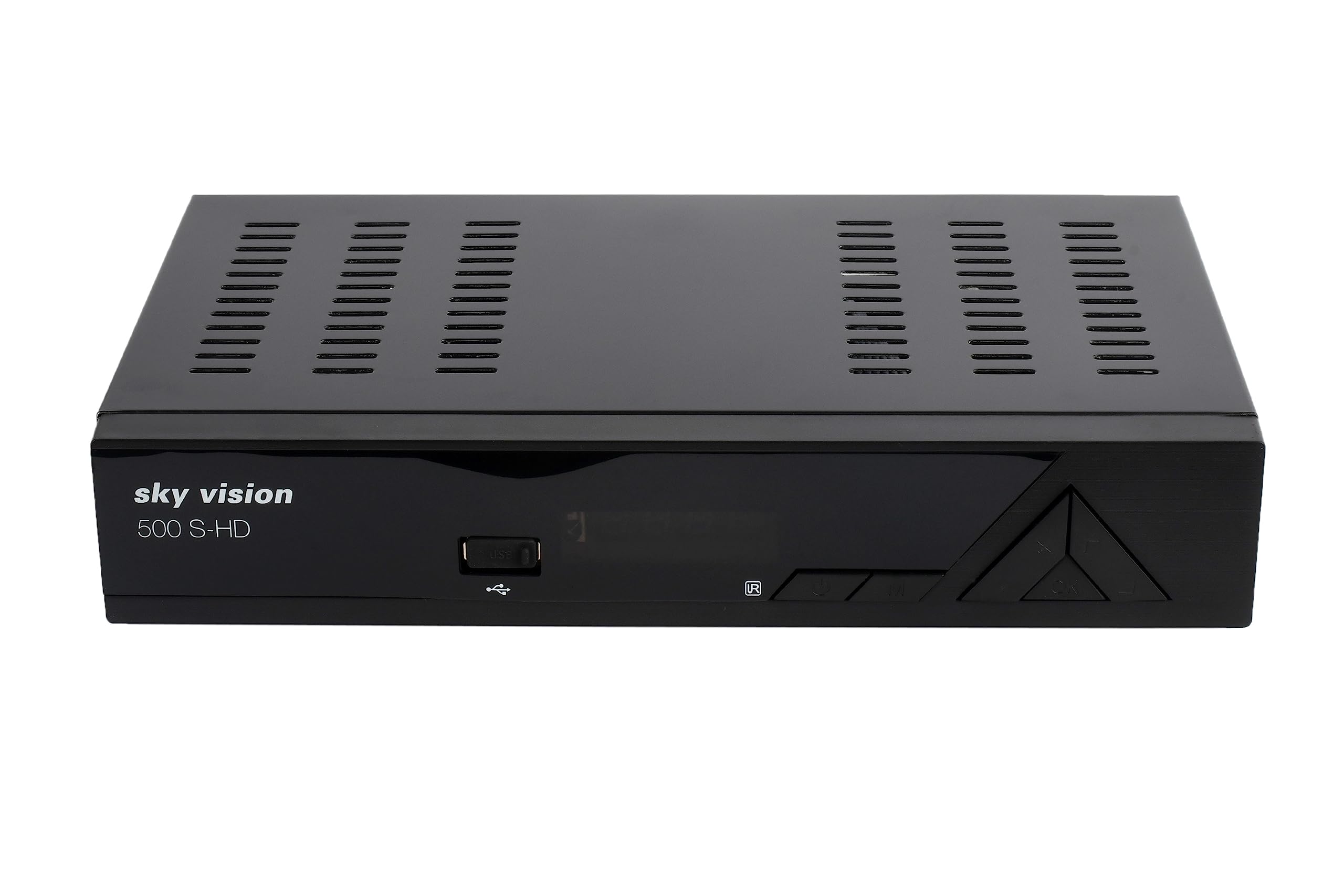 Sky Vision 500 S-HD (HDTV Satellitenreceiver, HDTV, lernbare Fernbedienung, Full HD, Scart, USB,), 4043745896503, schwarz