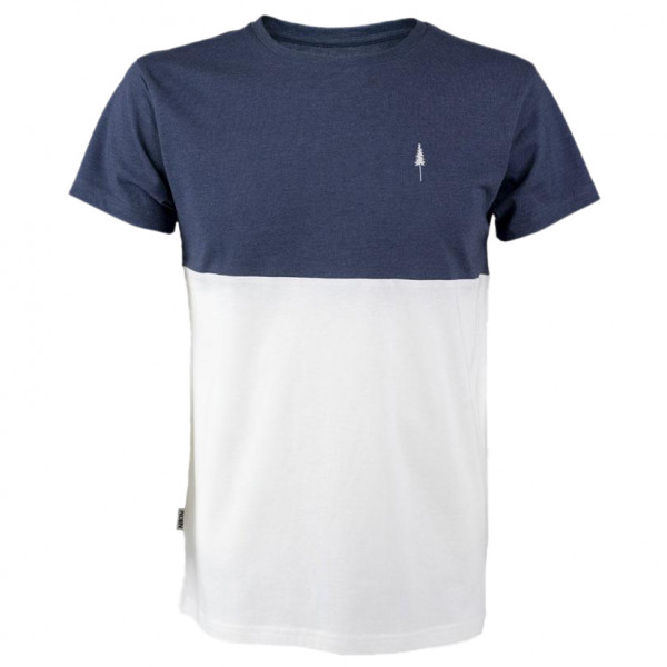 NIKIN - Treeshirt Bicolor - T-Shirt Gr L blau/weiß