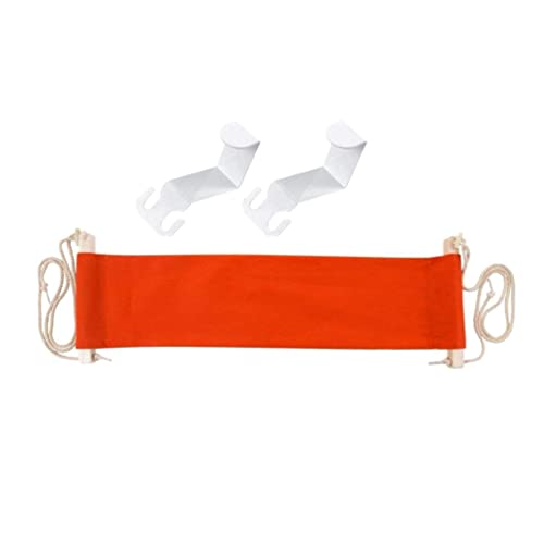 Fuß Hängematte unter Dem Tisch Fußstütze: Verstellbare Schreibtisch Fußstütze mit Montierschrauben für Home Office High Rail Flugzeug Orange