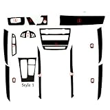 Muster für den Innenraum des Autos, DIY-Styling-Ordnungsaufkleber, Kfz-Innenaufkleber (5D, schwarze Kohlefaser, Modell A) Für BMW X5 E70 2007-2013