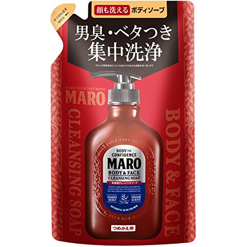 Maro Body And Face Cleansing Soap 450ml - Refill