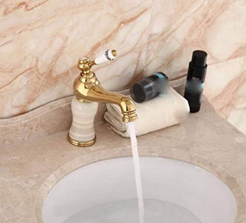 Kupfergold Heißes Und Kaltes Badezimmer-WC Im Europäischen Stil, Amerikanischer Stil, Satinierter Waschbeckenhahn Fengong