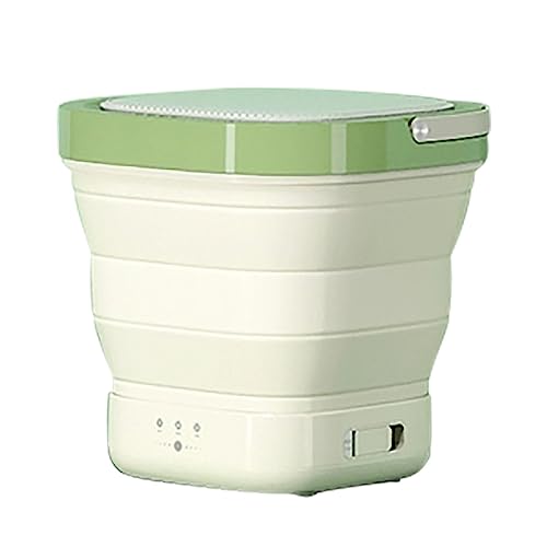 PERTID Mini-Waschmaschine mit 3 Modi der Tiefenreinigung, halbautomatisch, Socken, Babykleidung, Handtücher (Color : Light Green)