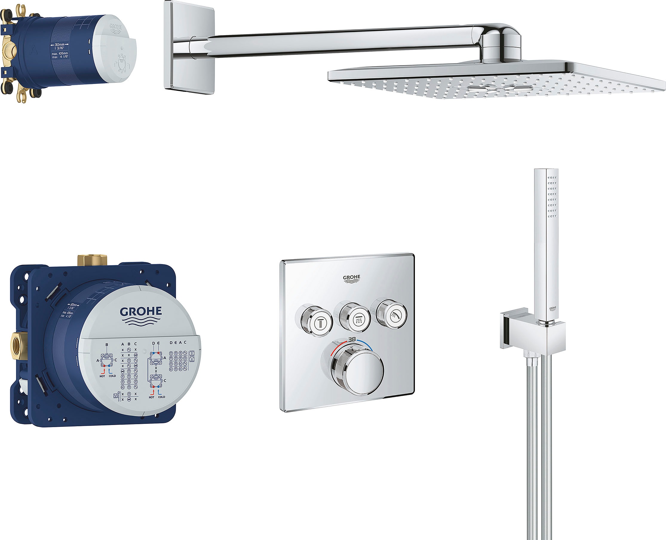 Grohe Duschsystem "Grohtherm", (Packung)