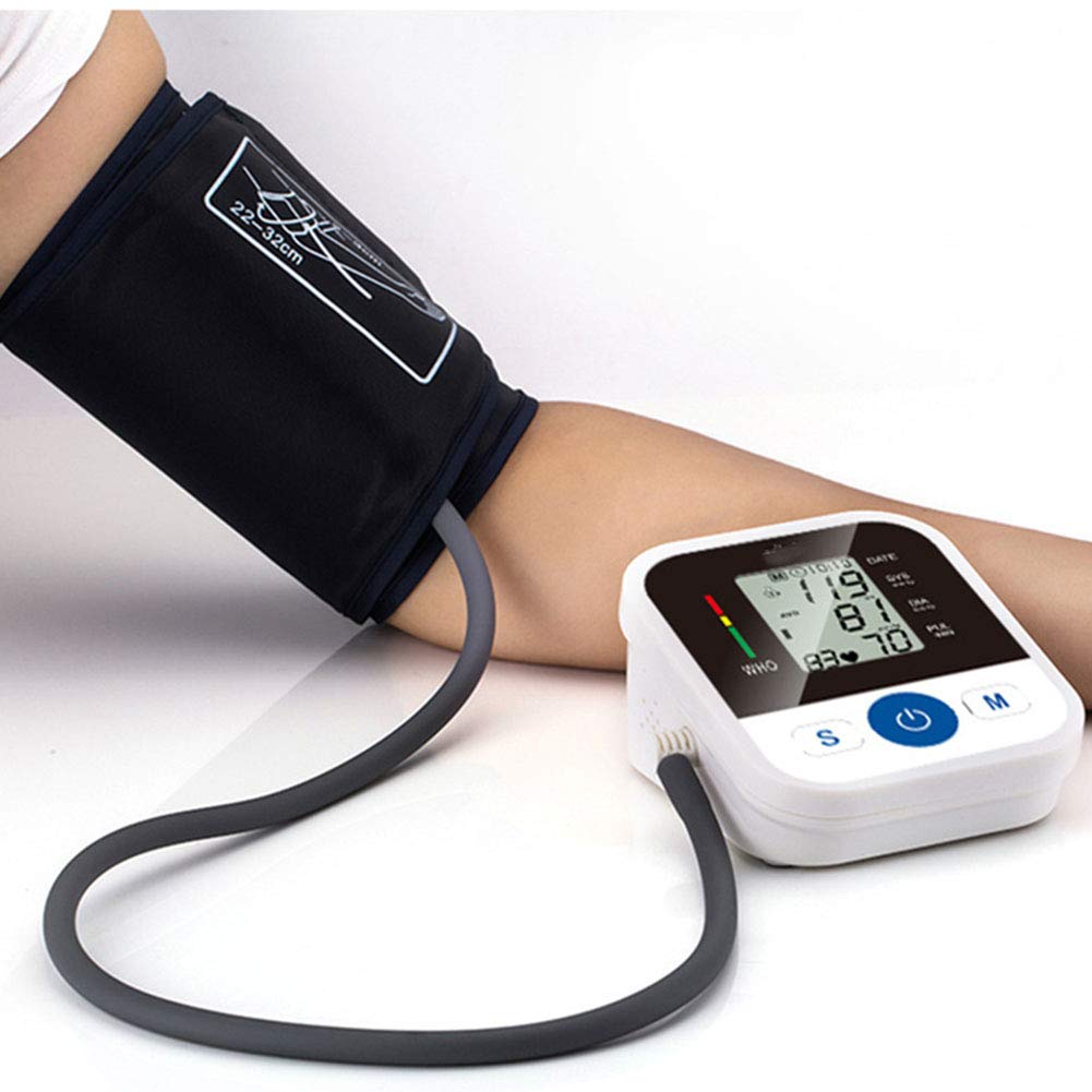 Blutdruckmessgerät-Adapter, Oberarm-Blutdruckgerät, Hintergrundbeleuchtung, LCD-Display, Blutdruckmessgerät, intelligentes Sprach-Blutdruckmessgerät für ältere Menschen (C)