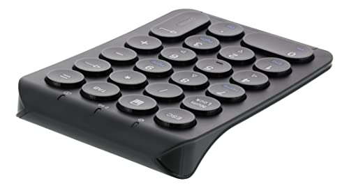 DELTACO Wireless Numerisch Tastatur - Wiederaufladbar - 2,4 GHz USB - Schwarz