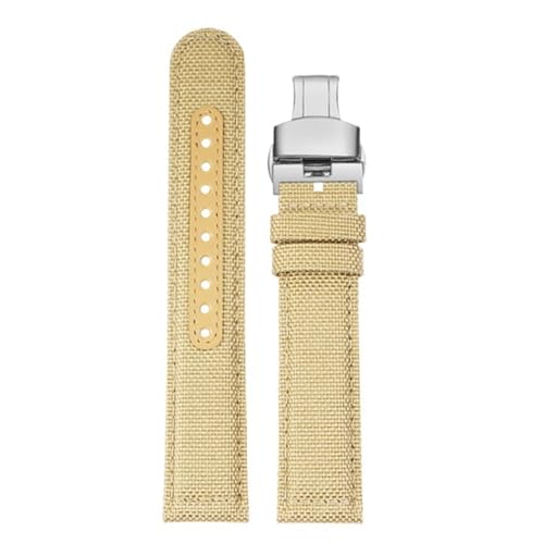 SpaRcz Armband Nylon, weich, wasserdicht, bequem, schweißfest, 20-21mm, Farbe 15, 21mm