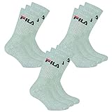 FILA 9 Paar Socken, Frottee Tennissocken mit Logobund, Unisex (3x 3er Pack) (Grau, 43-46 (9-11 UK))