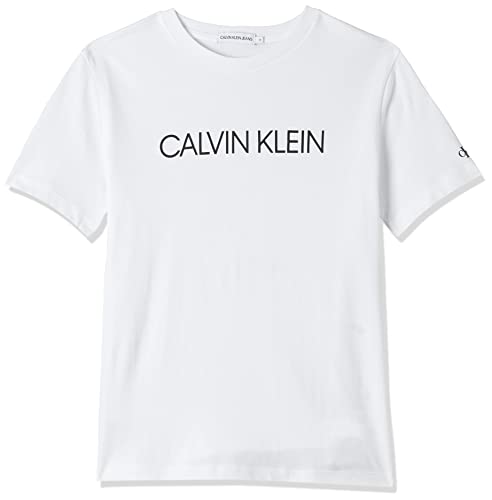 Calvin Klein Jeans Herren, Jungen Shirt INSTITUTIONAL weiß 14 (164)