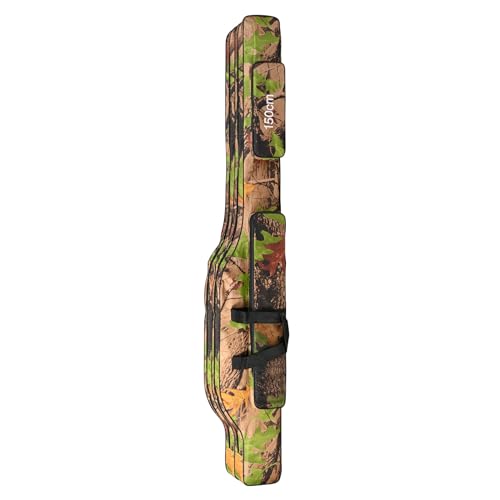 YIAGXIVG Angelruten-Etui, zusammenklappbar, für den Außenbereich, wasserdicht, Aufbewahrungstasche, Ruten-Tragetasche, Aufbewahrungstasche, 1,5 m großer Baum-Camouf