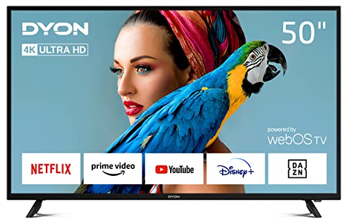 DYON Smart 50 X-EOS 126 cm (50 Zoll) Smart TV (4K Ultra-HD, HDR10, HD Triple Tuner (DVB-C/-S2/-T2), App Store, Prime Video, Netflix, Magic Remote mit Sprach- & Gestensteuerung) [Modelljahr 2021]