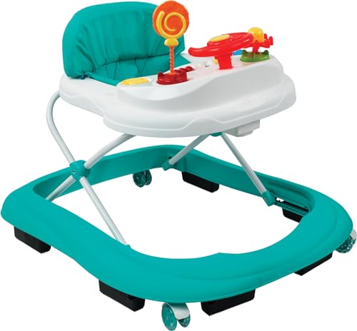 Lauflernhilfe Baby Lauflernwagen Walker Gehfrei Kindersitz Höhenverstellbar mit Spielzeug Funktionen Türkis