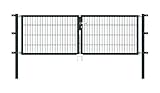 Alberts 648480 Doppeltor Flexo mit Zubehör Verschiedene anthrazit Breite 250 cm Höhe 80 cm
