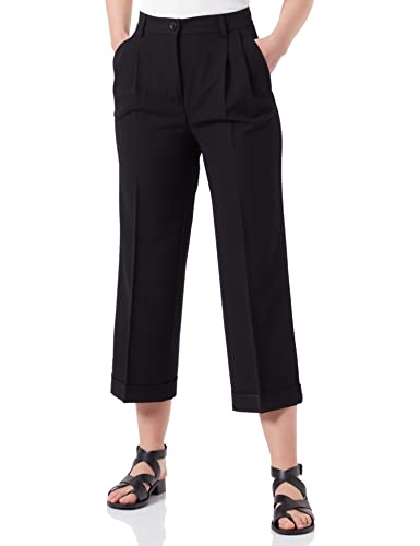 Sisley Women's Trousers 4KVXLF02H Pants, Black 100, 38