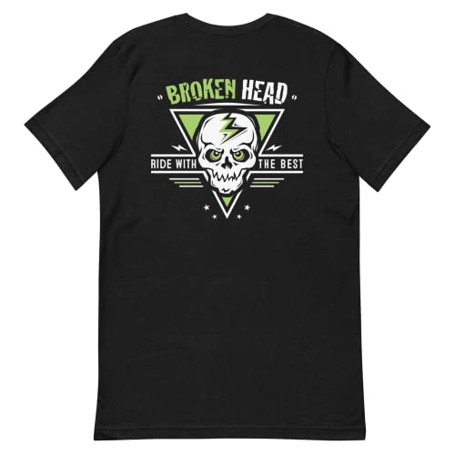Broken Head Herren T-Shirt Ride with The Best - Shirt aus 100% Baumwolle für BMX, Skate & Freizeit - Größe M