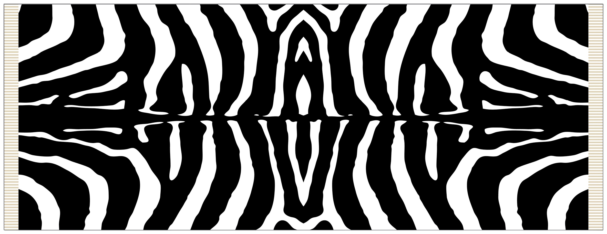 MySpotti Vinylteppich "Buddy Rosalie G", rechteckig, 0,5 mm Höhe, statisch haftend, Zebra