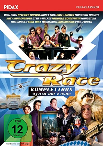 Crazy Race - Komplettbox / Die komplette 4-teilige Spielfilm-Reihe mit absoluter Starbesetzung (Pidax Film-Klassiker) [2 DVDs]