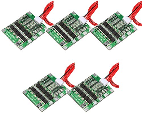 TECNOIOT 5pcs 4S 30A 14.8V Li-ion Lithium Battery PCB BMS 18650 Charger Protection Board