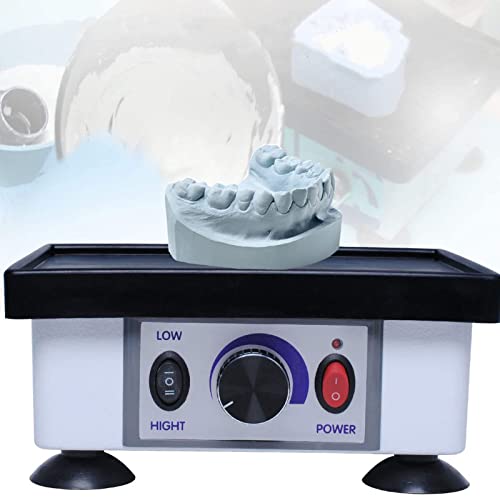 QJJML 120W Dental Vierkant-Vibrator, Oszillator für Dentalgipsmodelle, Laborgeräte-Shaker mit maximaler Belastung von 2/3 kg