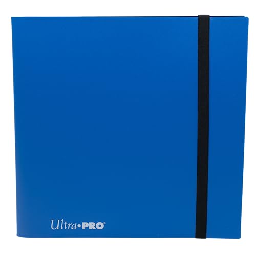 Ultra PRO - Eclipse 12-Pocket Pacific Blue PRO-Binder für 480 Karten in Standardgröße Karten, schützt Sammelkarten, Spielkarten und Sportkarten in Ultra Pro Deck Protector Sleeves